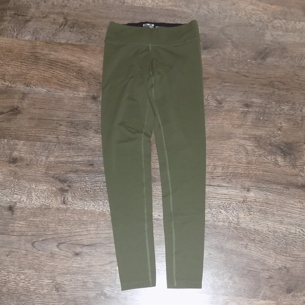 Victoria's Secret PINK Ultimate Leggings Womens XS Olive Green Good‎ Athletic